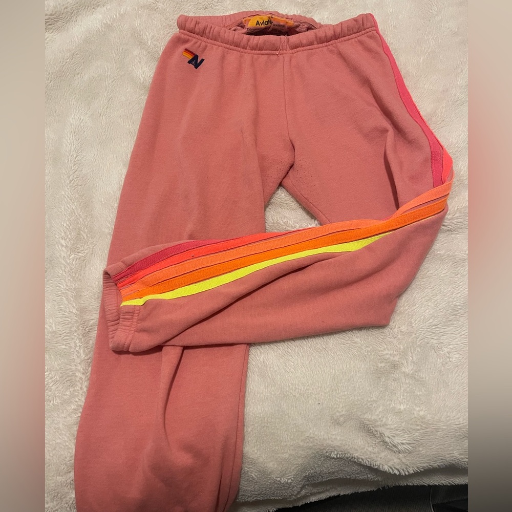 Coral / Pink Aviator Nation Sweatpants